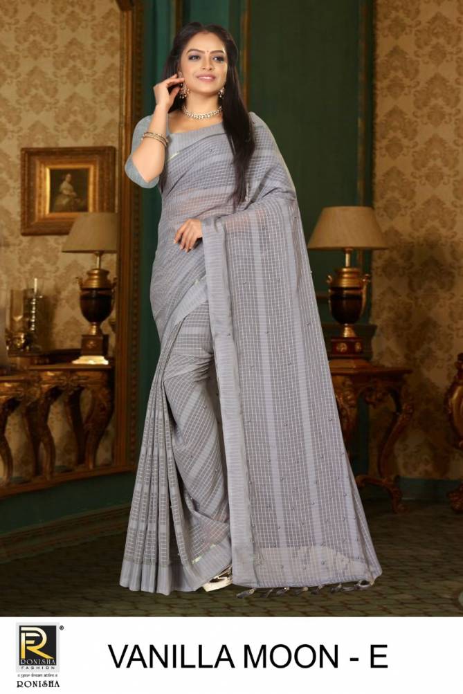 Ronisha Vanilla Moon New Exclusive Wear Georgette Latest Saree Collection